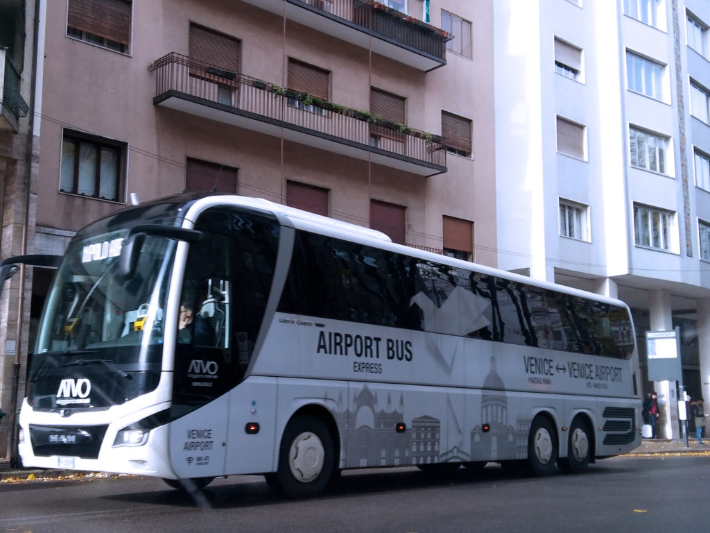Raggiungere Venezia dall`aeroporto in bus