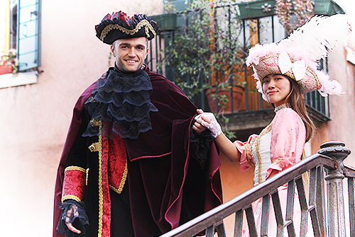 Photoshoot in abito del Carnevale