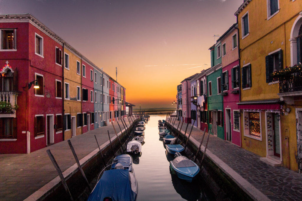 sunset burano vivovenetia