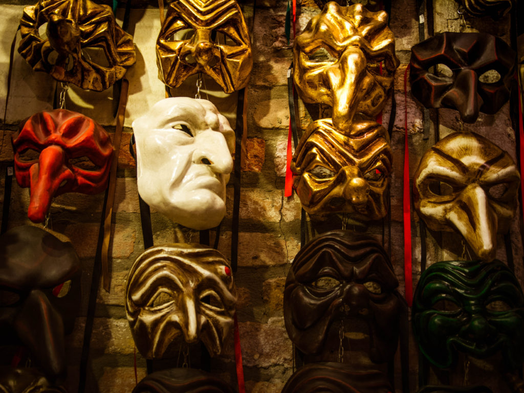 Venice carnival masks