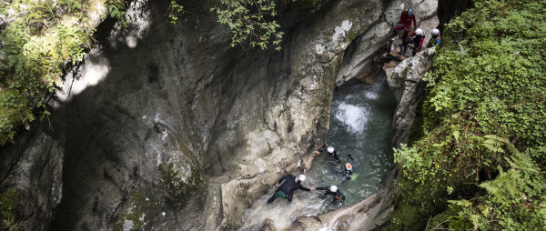 Canyoning Val Noana. Foto CoD