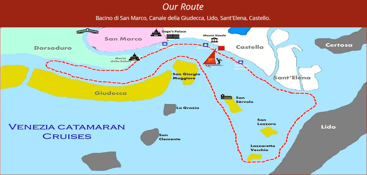map catamaran venice vivovenetia