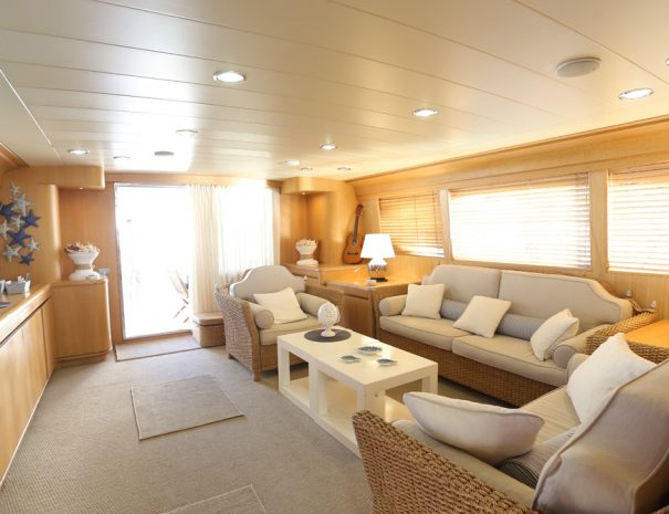 Sofa luxury yacht Venice Italy