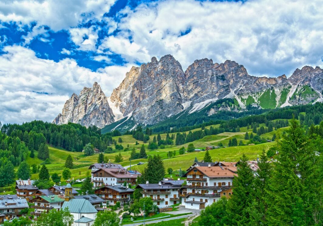 Panoramic mountain Cortina