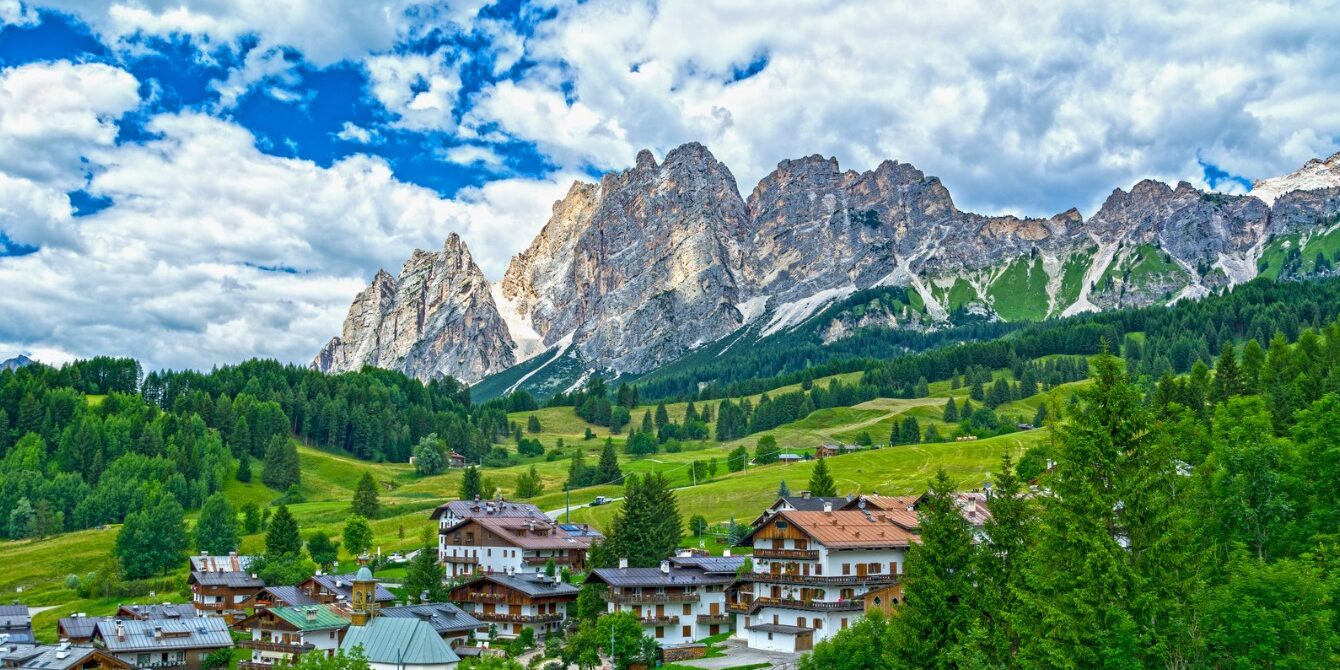 Panoramic mountain Cortina