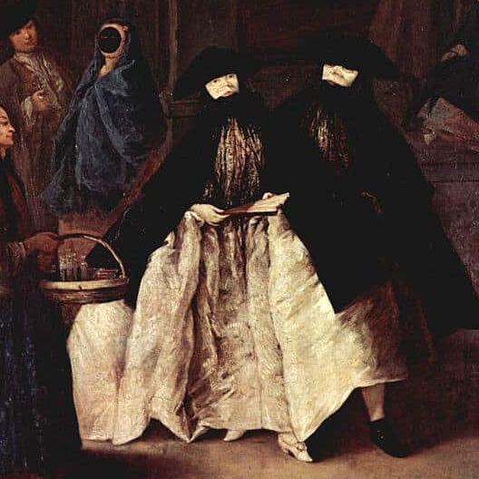 Storia maschere di Venezia. Uso quotidiano