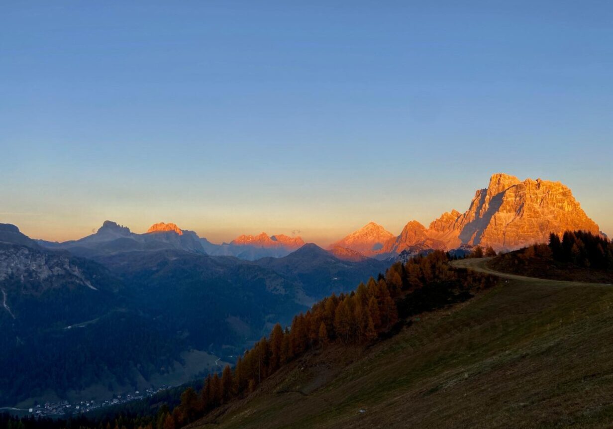 Sunset Passo Giau