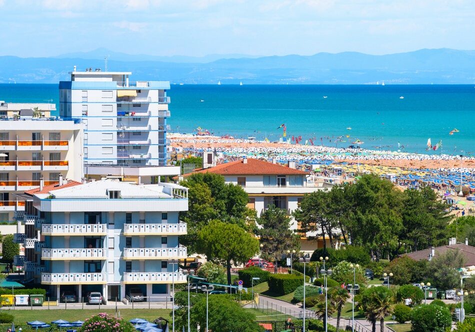 Veduta Bibione hotel spiaggia foto CVV