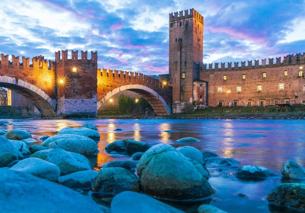 Verona vista Castelvecchio Ponte Scaligero