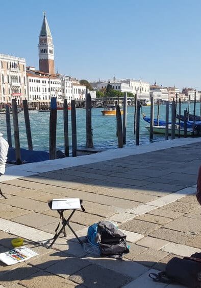 Venice painting outdoors photo