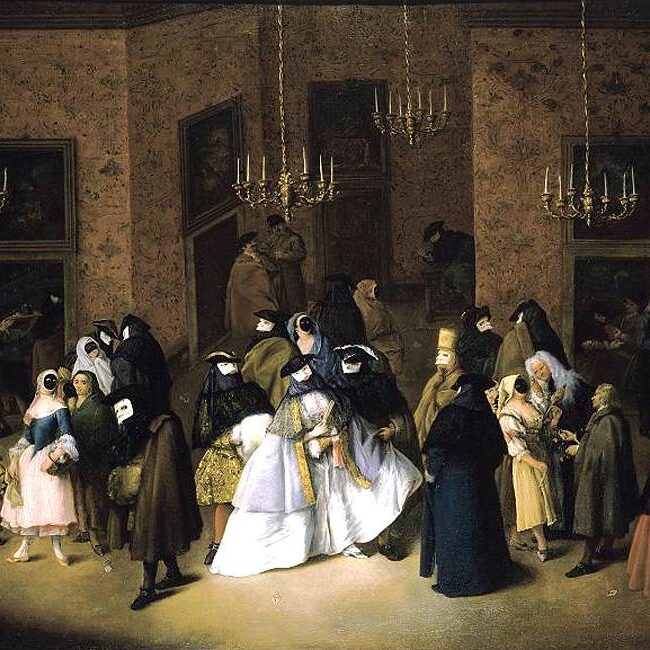 Storia Carnevale Venezia. Uso della maschera