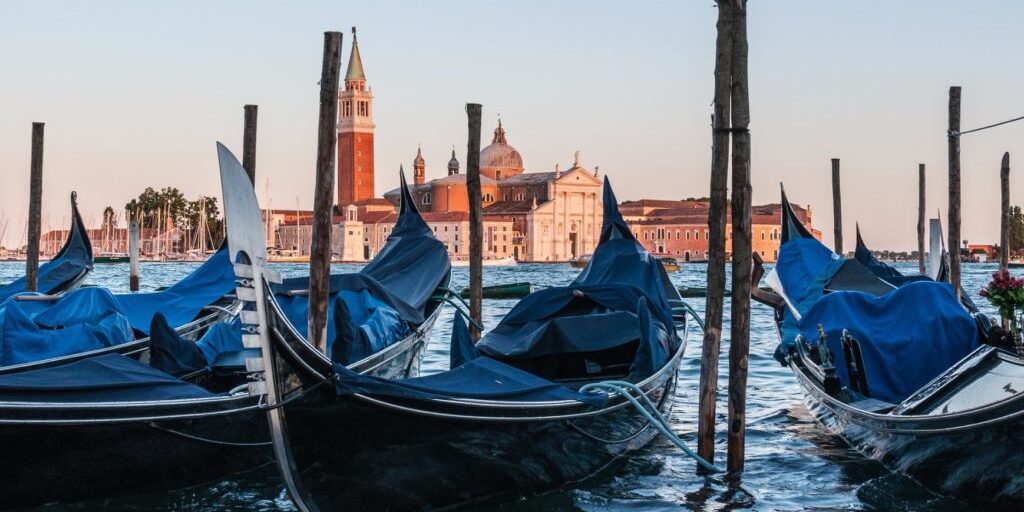 Private gondola in Venice photo