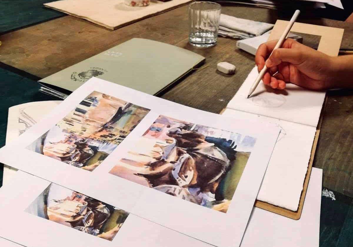 Venice Art School. course of watercolour