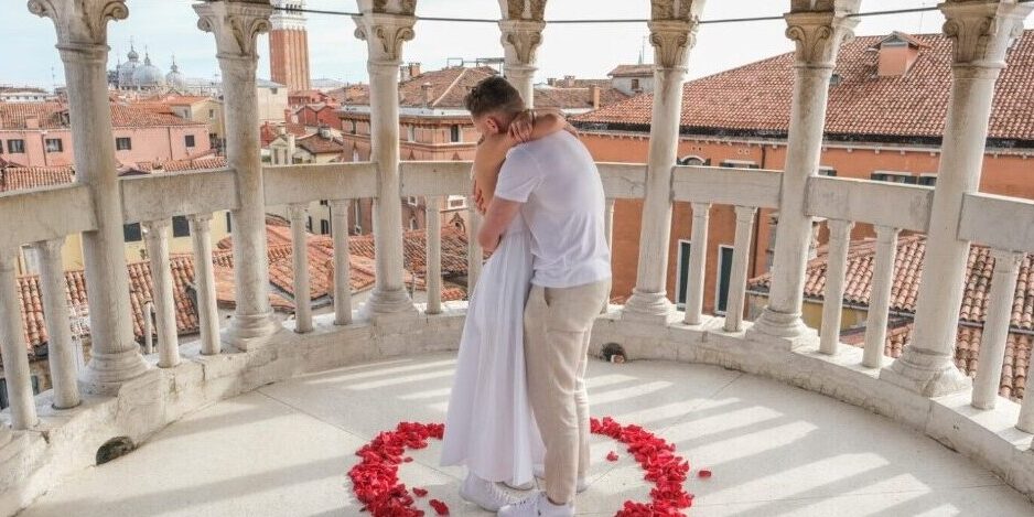 Venice wedding proposal Scala Bovolo